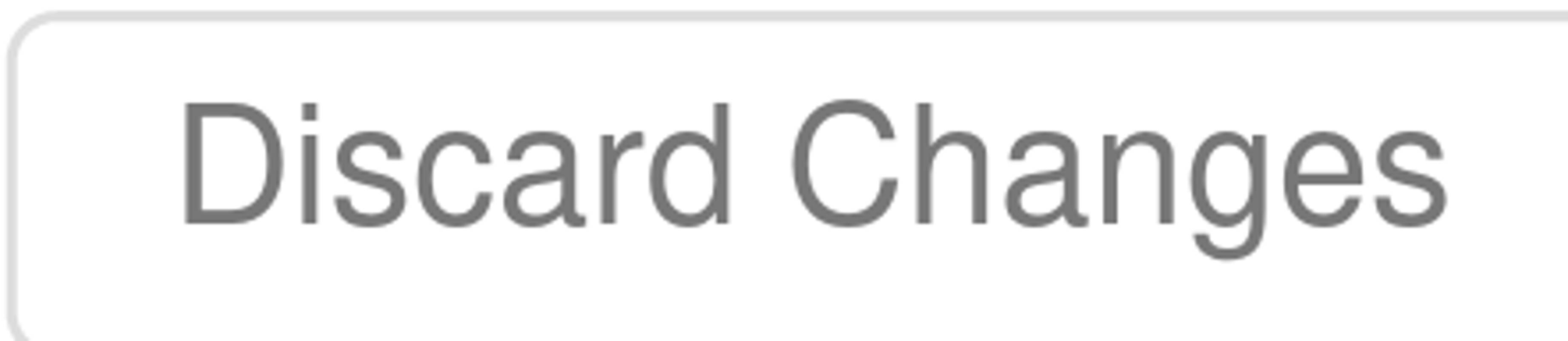 The &ldquo;Discard Changes&rdquo; button on the Fraud Settings Page