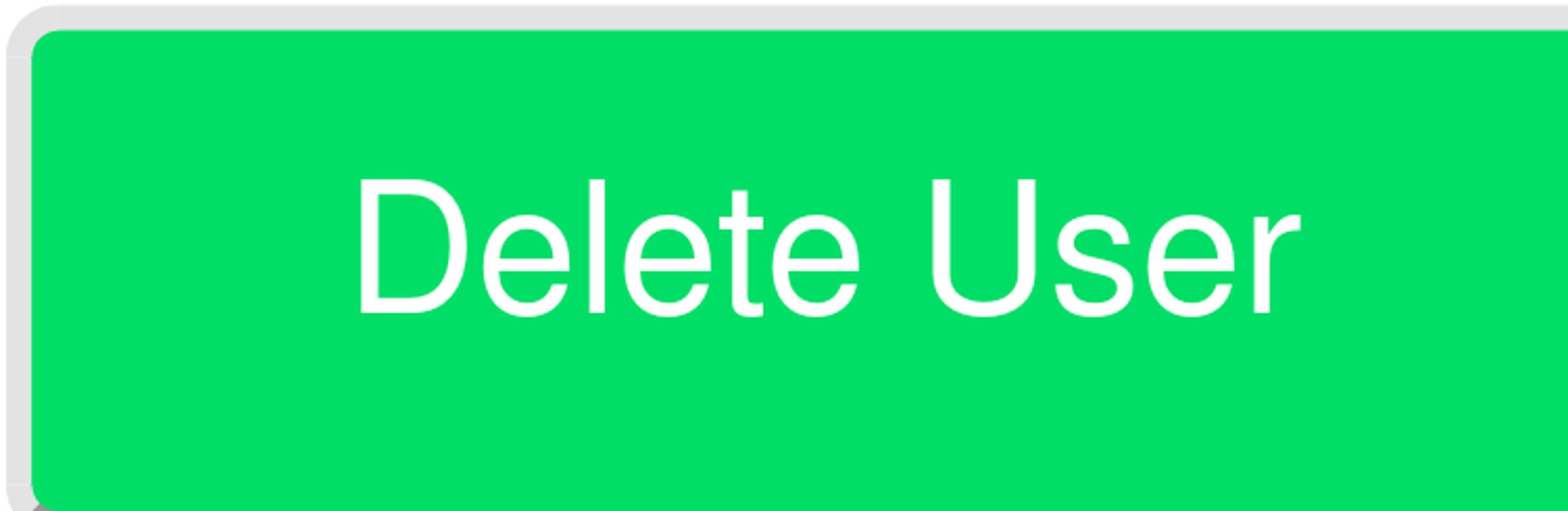 The &ldquo;Delete User&rdquo; button