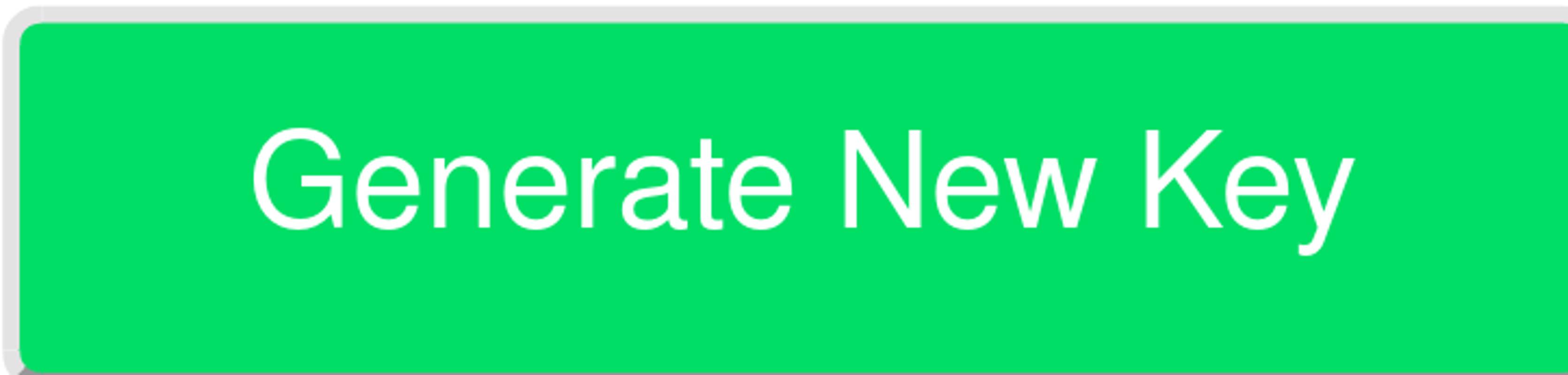 The &ldquo;Generate New Key&rdquo; button