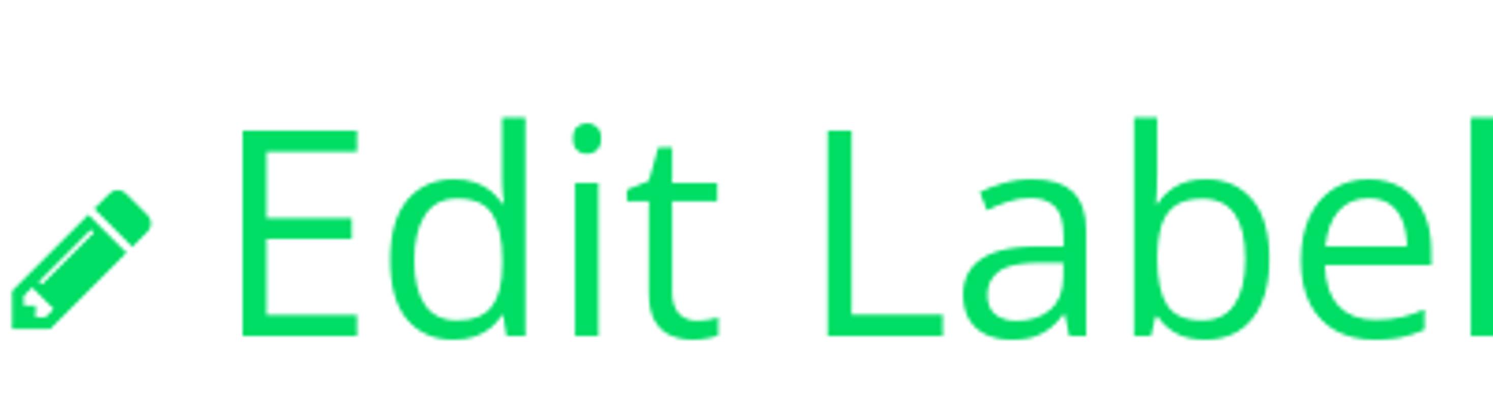 The &ldquo;Edit Label&rdquo; option