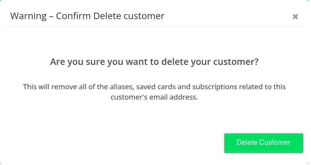 Remove Customer